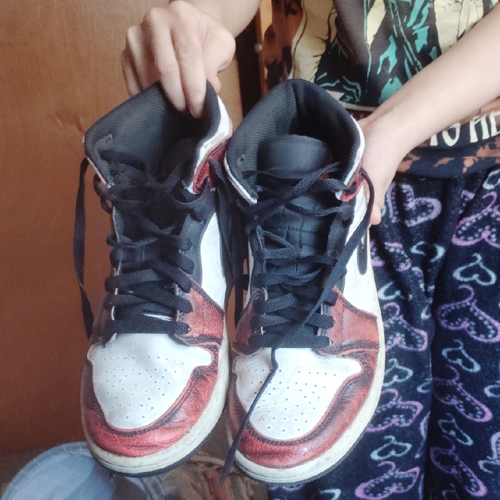 Jordan Women's Sneakers Red Black White